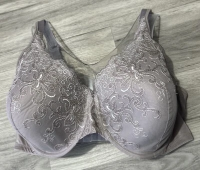 Sujetador Playtex Secrets 44D Gris Bordado Encaje Con Aros Estilo 4513 Correa Antideslizante Foto 1 de 4