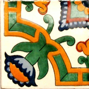 #C068) Mexican Tile sample Ceramic Handmade 4x4 inch, GET MANY AS YOU NEED !! - Picture 1 of 1