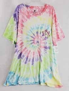 MarleyLilly Tie Dye Women's T Shirt Short Sleeve NWT Size 3XL MFM - Picture 1 of 12