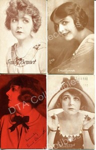 ENID BENNETT-ARCADE CARD LOT-HAUNTED BEDROOM-1920 G