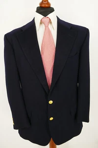Ermenegildo Zegna Club Blazer Sakko Gr.26 100% Kaschmir Blau Schwarz Top Zustand - Bild 1 von 11