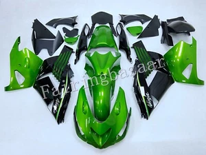 Kit de carenado de carrocería de inyección ABS negro verde caramelo metálico apto para 06-11 ZX14 - Imagen 1 de 10