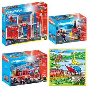 Playmobil Fire Station, Ladder Unit, Firefighter 310 Pcs Mega Toys Set Colormat - Picture 1 of 5