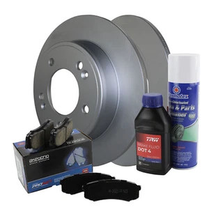 Rear Brake Kit 262mm Disc Rotors Akebono Ceramic Pads For Elantra Venue Soul FWD - Picture 1 of 8