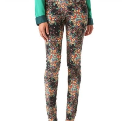Alice + Olivia floral corduroy pants 4 - Image 1 of 4