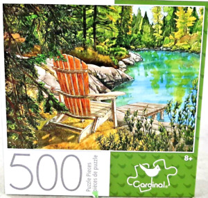 Lake Scene 500 Piece Jigsaw Puzzle 11”x 14” Landscape by Cardinal