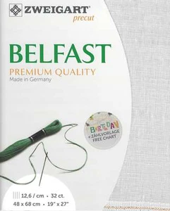 Precut Zweigart Belfast 32 count Silvery Moon 3609/7011 - Picture 1 of 2