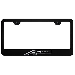 Acura A-Spec License Plate Frame (Black) - Foto 1 di 5