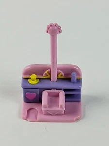 Vintage 1995 Polly Pocket Comb 'N Curl Salon Part Chair Accessory Bluebird - Picture 1 of 3