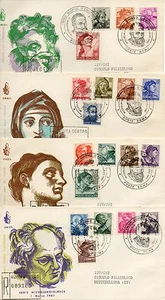 Repubblica Italiana 1961 FDC Venetia Club Michelangiolesca Racc. - Picture 1 of 1