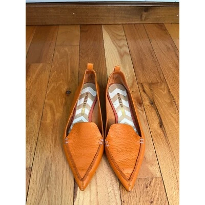 Nicholas Kirkwood Beya Orange Loafers Size 35 Some Wear See Photos - Image 1 of 4