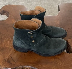 Fiorentini & Baker ETA Black Faded Suede Booties Size 35 US Size 5 fits 5.5-6 - Picture 1 of 11