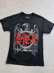 SLAYER Graphic Tee Eagle Global Band Concert Music Shirt Unisex Sz Med Black - Picture 1 of 6