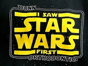 Camiseta I Saw Star Wars First para Hombre Negra Talla Grande - Imagen 1 de 3