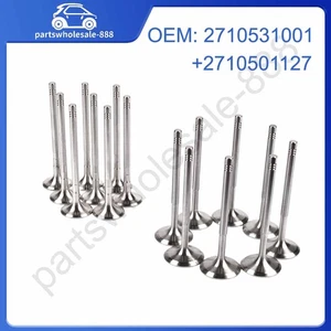16PCS Intake + Exhaust Valves For Mercedes W204 W212 C250 2710531001 2710501127 - Picture 1 of 10