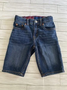 Boy's Blue LEVIS 511 Slim Shorts Size 6 Reg Adjustable straps waist - Picture 1 of 4