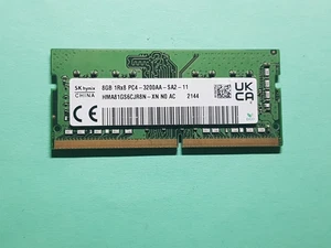 8GB DDR4 SK hynix PC4-3200AA-SA2-11 Arbeitsspeicher HMA81GS6CJR8N,Laptop - Bild 1 von 4