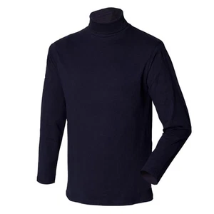 Henbury Camiseta interior con cuello vuelto alto porcentaje algodón (RW615) - Imagen 1 de 5