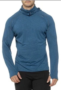 NRS Silkweight Varial 2XL Hooded Shirt Neck Gaiter Poseidon Blue UPF 50+ msrp90 - Picture 1 of 20