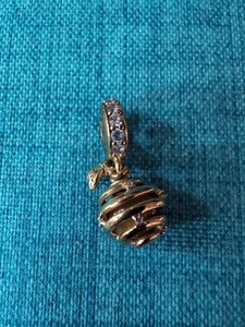 Pandora Süß wie Honig Sterling Silber 925 ALE vergoldet mit CZ Retired Charm - Bild 1 von 6
