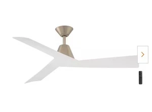 HDC Easton 52 in. Indoor/Outdoor Brushed Gold w/Matte White Blades Fan+Remote - Picture 1 of 7