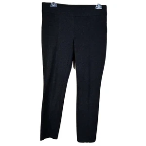 Hilary Radley Pull-On Hose Damen kleiner Schlitz Kunsttaschen dunkelgrau Strick klassisch - Bild 1 von 9