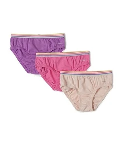 Jockey SG11 Girls Super Combed Cotton Panty with Ultrasoft Waistband (Pack of 3) - Picture 1 of 7