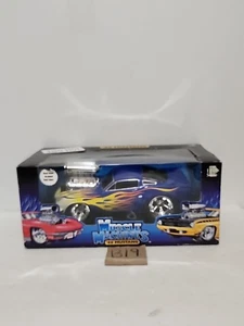 Muscle Machines 1/18 70 Cuda Purple And Flames NIB - Picture 1 of 7