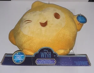 Disney "Wish" Movie Hug and Wish Star Plush Lights Up Brand New W/Tags Yellow - Picture 1 of 6