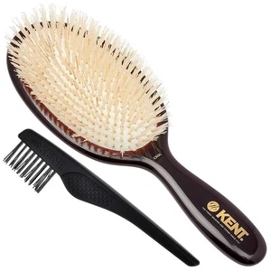 Kent CSGL 9" Large Oval Cushion Straightening Brush and Large, White - Picture 1 of 8