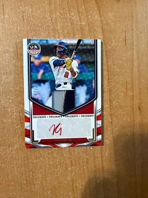 2025 Panini Stars & Stripes - RJ Austin - Patch Auto Relic #d 07/25 - Image 1 of 2