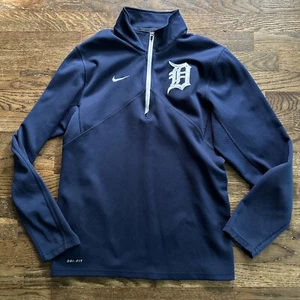 Nike Dri-Fit Detroit Tigers Performance Pullover Elástico Camisa 1/4 Cremallera S Usado en Excelente Condición - Imagen 1 de 2