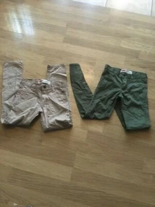 Lot of 2 Pair ~ LEVI's 510 Super Skinny Jeans (10 Regular) 25 x 25 Green and Tan - Picture 1 of 1