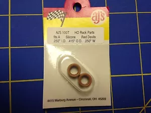 AJ'S 100T Silicone Tan Tires TYCO HP7 Tomy AFX Turbo Aurora Magnatraction - Picture 1 of 1