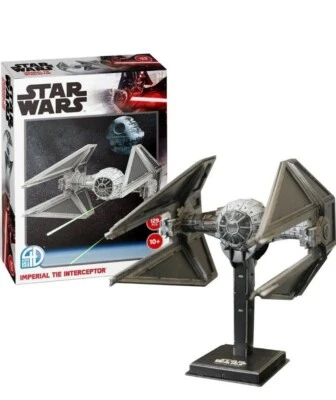 Nuevo Disney Star Wars Imperial TIE Interceptor 3D Puzzle 129 Piezas 4D Paisaje Urbano Foto 1 de 4