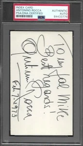 Antonino Rocca WWE WWF WRESTLING AUTOGRAFO FIRMATO 3x5 INDICE PSA/DNA AUTENTICO - Foto 1 di 2