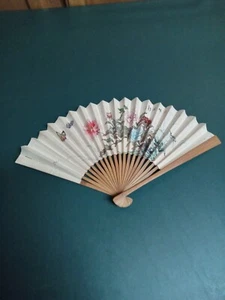 VTG Handpainted Fan - Made In China - Picture 1 of 4