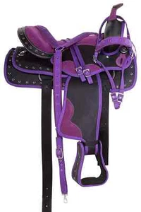Synthetic Western Pleasure Trial Horse Saddle Size 15". - Bild 1 von 5