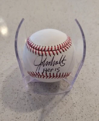 John Smoltz "HOF 15" Signed Autograph Official Major League Baseball PSA COA - Image 1 of 2
