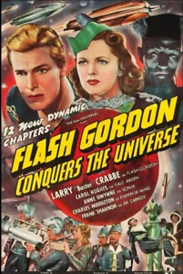 FLASH GORDON CONQUERS THE UNIVERSE 1940 SUPER 8 B/W SOUND 12X400FT CINE 8MM FILM - Foto 1 di 24