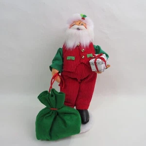 Annalee 2018 Winking Jingle Bell Santa Claus with Bag of Gifts 9" Tall Christmas - Picture 1 of 5