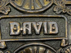 Nombre personalizado "David" por Oden Inc. Hebilla de cinturón vintage - Imagen 1 de 10