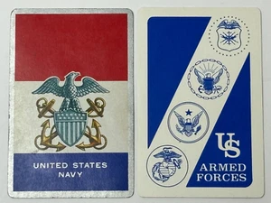 Vintage Lot of 4 Military Navy US Armed Forces Single Swap Playing Cards PC90 - Picture 1 of 2