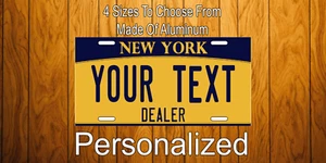 New York Händler Nummernschild, Erkennungsmarke oder Schlüsselanhänger personalisiert - 6 Größen - Bild 1 von 7