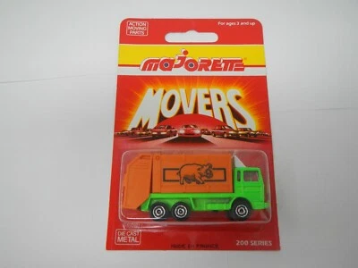 Majorette Movers Garbage Truck Hippo #247 Series 200  - Image 1 of 4