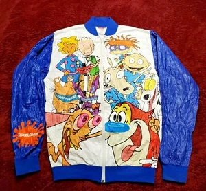 Vintage 90s Nickelodeon Nicktoons Ratten/Ren & Stimpy/Doug Jacket Adult Small - Bild 1 von 2