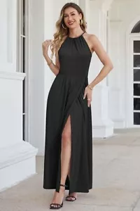 KILIG Women's Black Sleeveless Casual Summer Maxi Dress - Size: M - Picture 1 of 4
