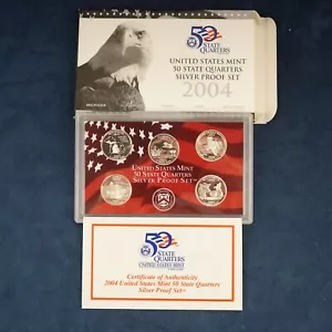 2004 US Mint State Quarters Silver Proof Set - Free Shipping USA - Picture 1 of 5