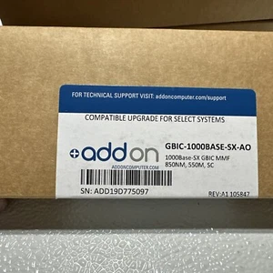 addon - GBIC-1000BASE-SX-AO - Transceiver 850nm, 550m, SC - NEU - Bild 1 von 5