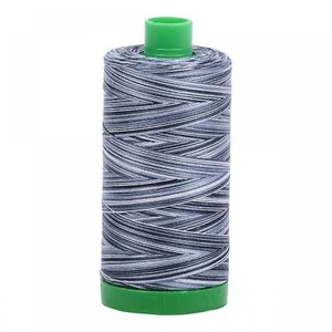 A1140-4665 Mako Cotton Embroidery Thread 40wt 1094yds Variegated B&W - Picture 1 of 1